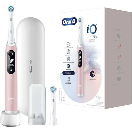 Електрична зубна щітка Oral-B iO Series 6 Pink 1×1, електрична зубна щітка: ціни та характеристики