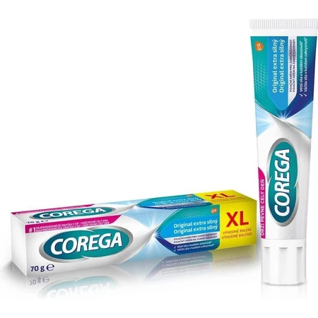 COREGA Original EXTRA STRONG XL 1х70г, фіксуючий крем з сильною фіксацією: ціни та характеристики