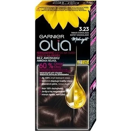 Garnier Olia стійка фарба для волосся 3.23 Темний шоколад набір 1×1, перманентна фарба для волосся: ціни та характеристики