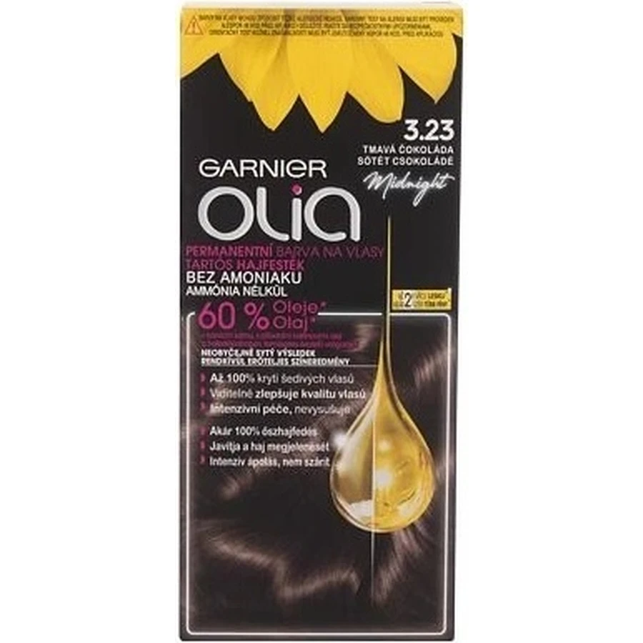 Garnier Olia стійка фарба для волосся 3.23 Темний шоколад набір 1×1, перманентна фарба для волосся: ціни та характеристики