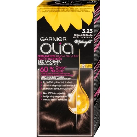 Garnier Olia стійка фарба для волосся 3.23 Темний шоколад набір 1×1, перманентна фарба для волосся: ціни та характеристики