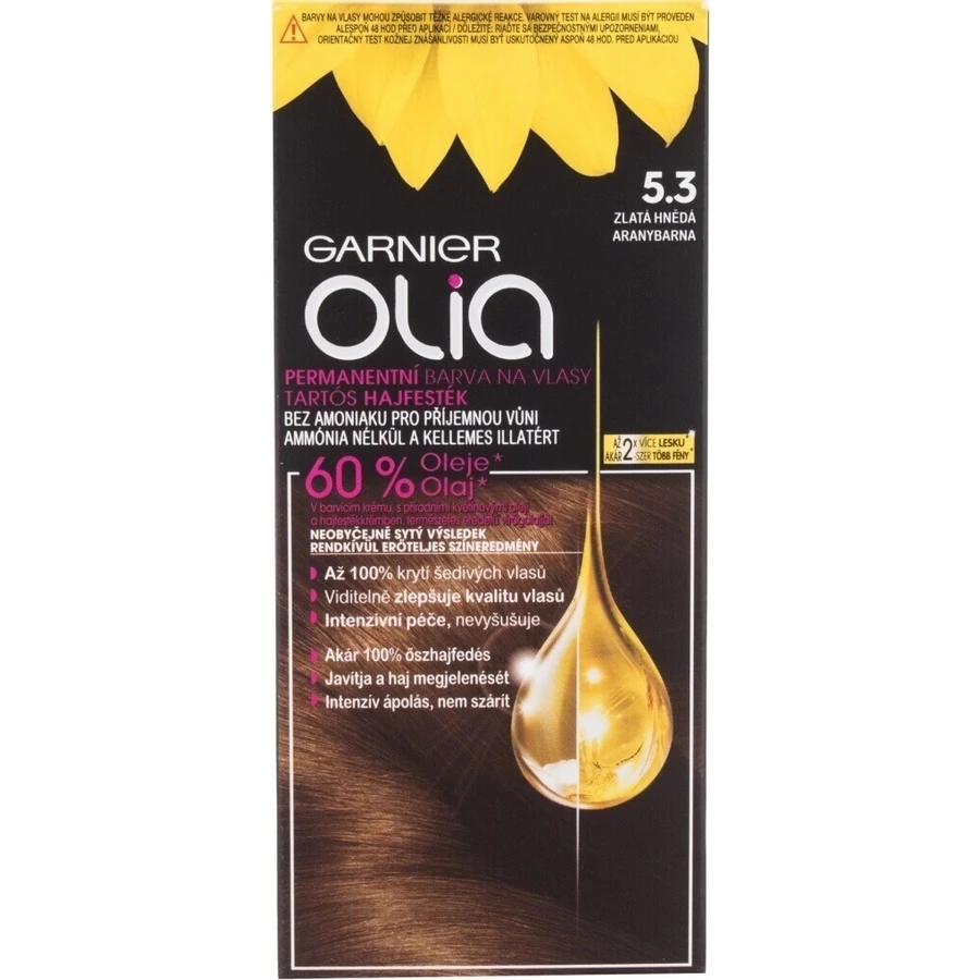 Garnier Olia стійка фарба для волосся 3.23 Темний шоколад набір 1×1, перманентна фарба для волосся: ціни та характеристики