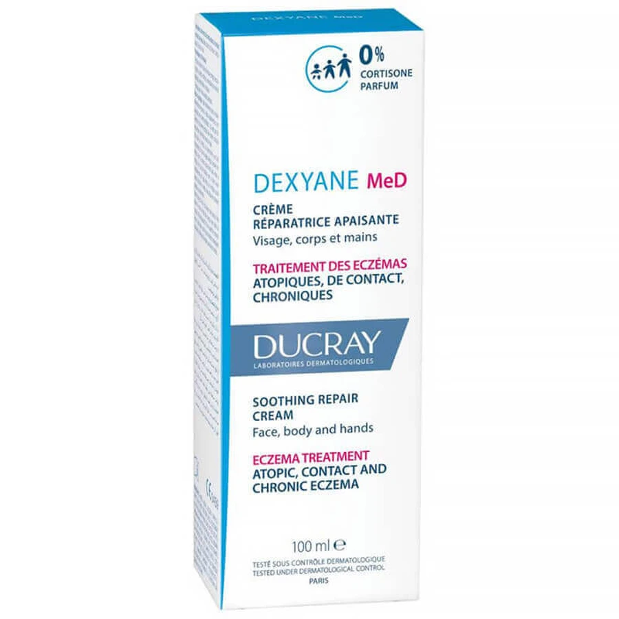 Ducray Dexyane Med, заспокійливий та регенеруючий крем для обличчя та тіла, шкіра з екземою, 100 мл: ціни та характеристики
