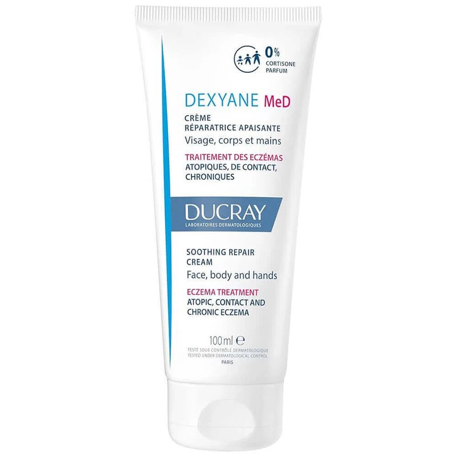 Ducray Dexyane Med, заспокійливий та регенеруючий крем для обличчя та тіла, шкіра з екземою, 100 мл: ціни та характеристики