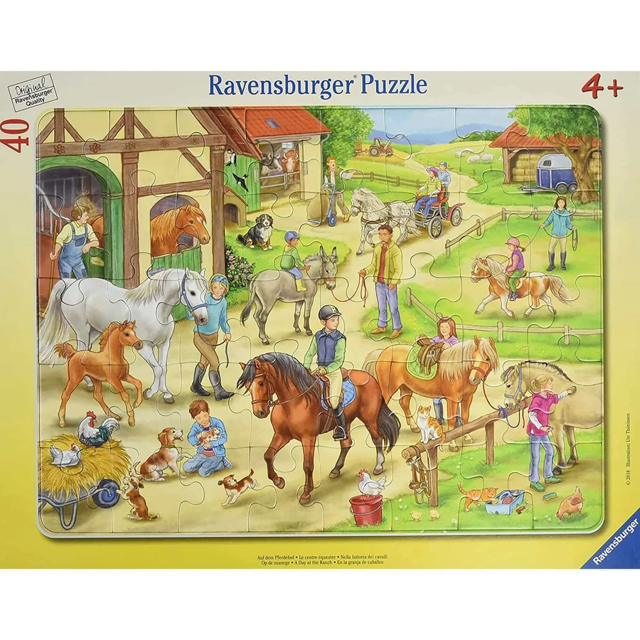 Пазл "Рамочная ферма", +4 года, 40 деталей, Ravensburger: цены и характеристики