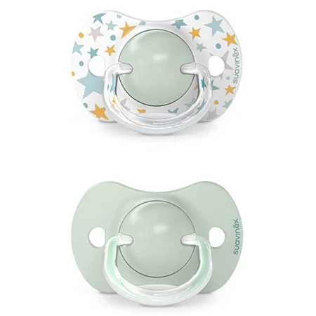 Suavinex Dreams SX Pro, физиологический манекен, силикон, зеленый, 6-18 месяцев, 2 штуки: цены и характеристики