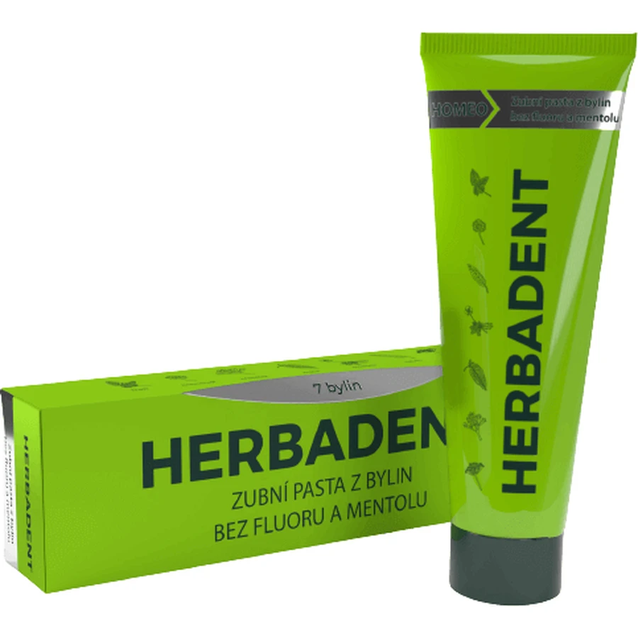 Herbadent Original Homeo Herbal Зубна паста без фтору та ментолу 100 г: ціни та характеристики