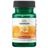 Ультранатуральный витамин K2, 50 мг, 30 капсул, Swanson