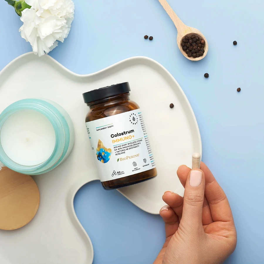 Aura Herbals Молозиво Імуно + Біоперин, 60 капсул: ціни та характеристики