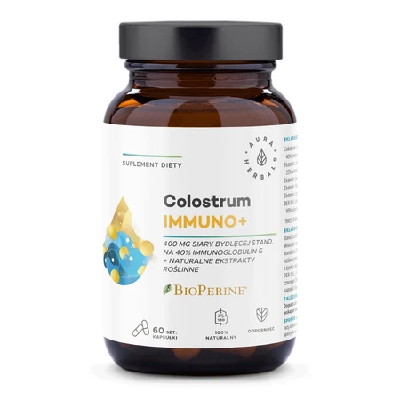 Aura Herbals Молозиво Імуно + Біоперин, 60 капсул: ціни та характеристики