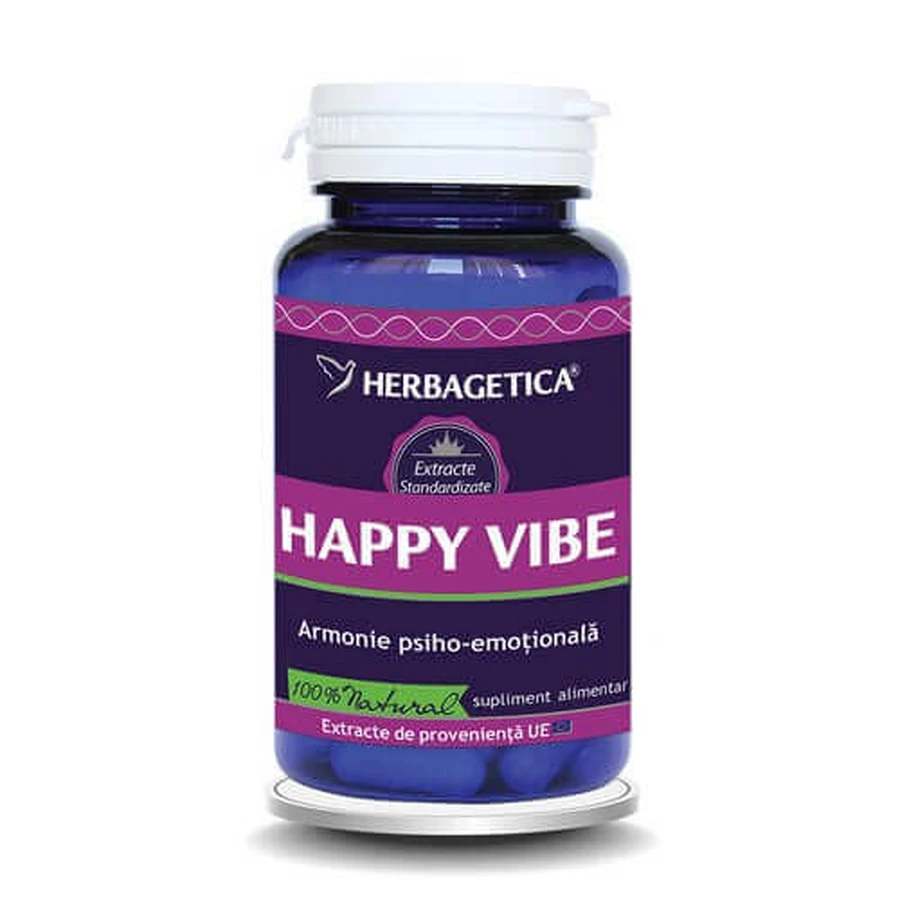 Happy Vibe (ХэппиВайб), 60 капсул, Herbagetica: цены и характеристики