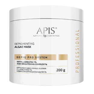 Apis Professional Depiq Pro System, депигментирующая водорослевая маска с -арбутином 1% и осветляющим комплексом 1%, 200 г