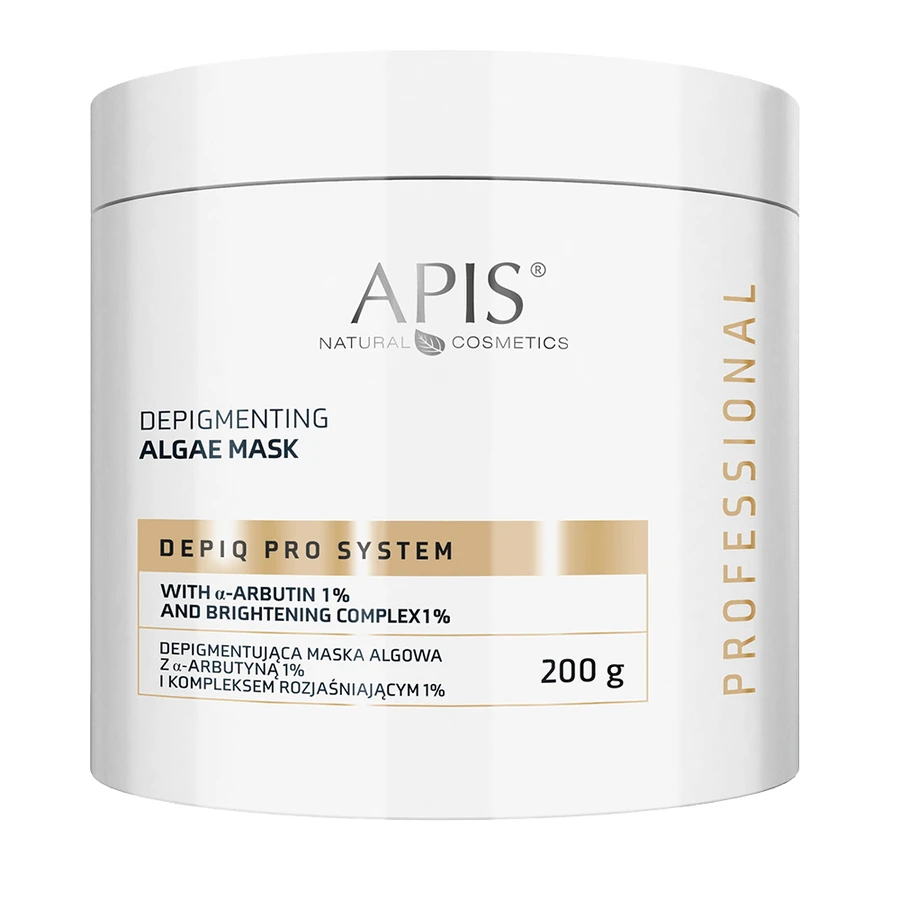 Apis Professional Depiq Pro System, депигментирующая водорослевая маска с -арбутином 1% и осветляющим комплексом 1%, 200 г: цены и характеристики