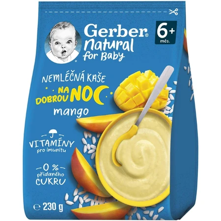 Gerber Натуральный немолочный каа манго Спокойной ночи 230 г: цены и характеристики