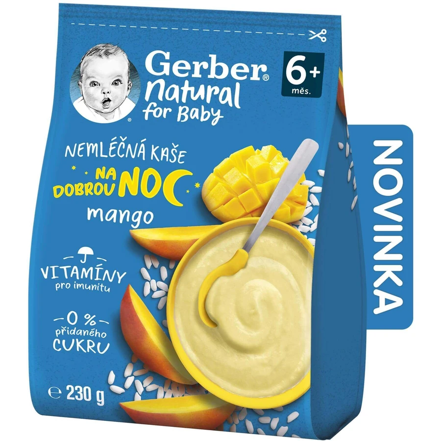 Gerber Натуральный немолочный каа манго Спокойной ночи 230 г: цены и характеристики