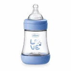 CHICCO Пляшечка дитяча Perfect 5 силіконова, 150 мл для хлопчика 1×1 шт, дитяча пляшечка: ціни та характеристики