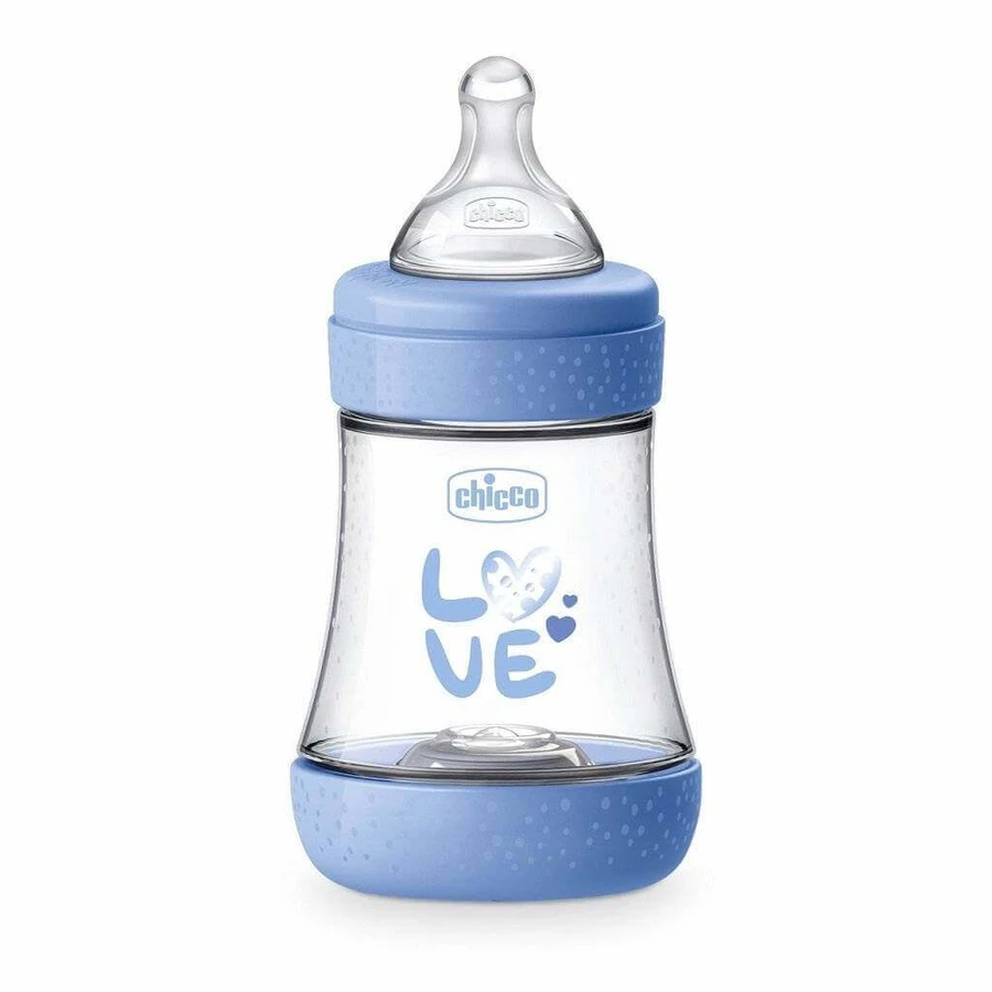 CHICCO Пляшечка дитяча Perfect 5 силіконова, 150 мл для хлопчика 1×1 шт, дитяча пляшечка: ціни та характеристики