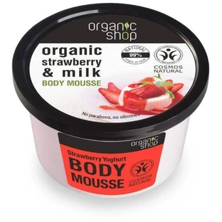 Organic Shop Пена для тела "Клубника и йогурт" 250 мл