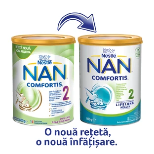 Молочна суміш для подальшого харчування Nan 2 Comfortis, +6 місяців, 800 г, Nestlé