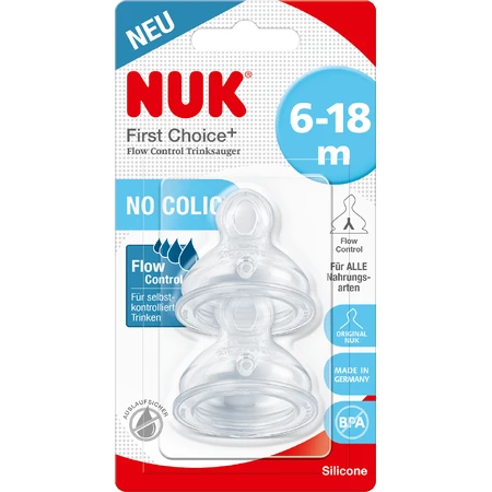 Загубник Nuk FC+ Flow Control (6-18м.) 2 шт.: цены и характеристики