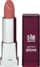 Помада для губ She color&amp;style Perfect Shine Lip № 330/125, 5 г