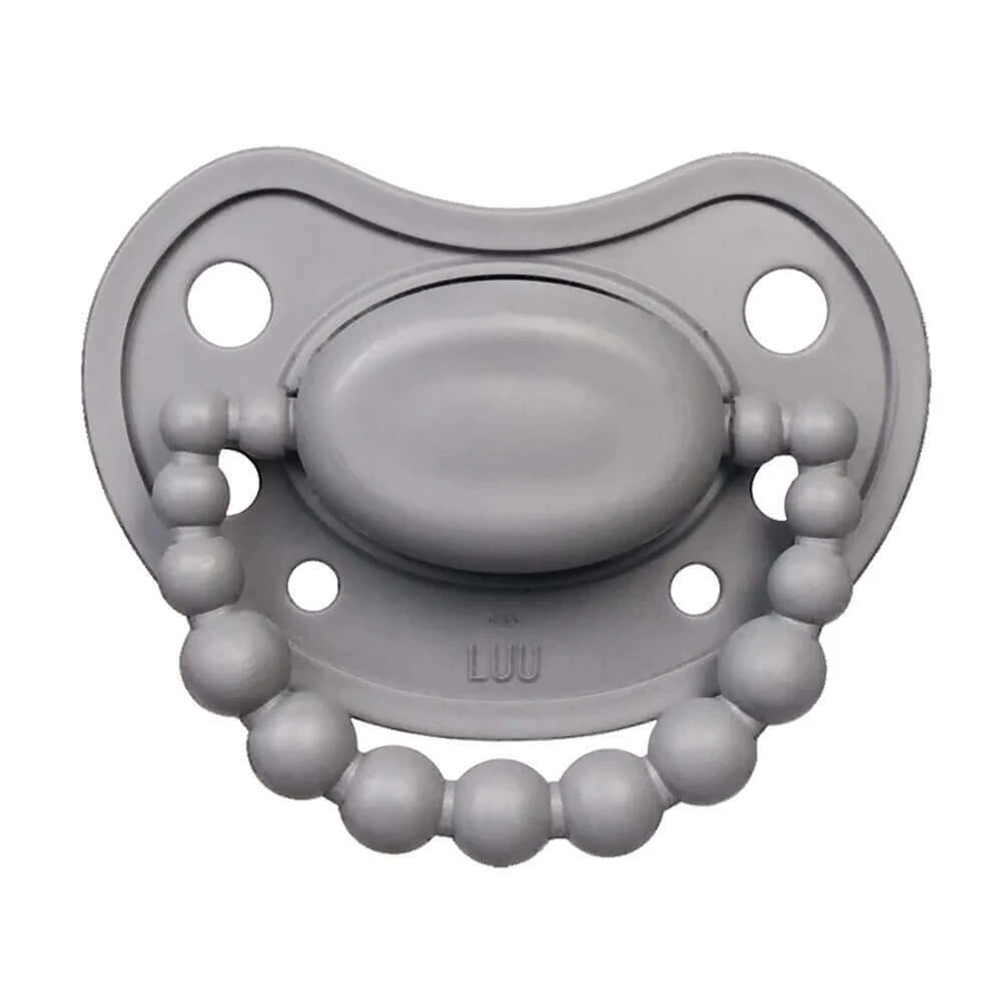 Luu Kids, пустышка, позиционирование, силикон, Lovely Gray, 0-3 месяца, 1 шт.: цены и характеристики