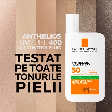 La Roche-Posay Anthelios Invisible Fluid Сонцезахисний флюїд без запаху UVmune, SPF 50+, 50 мл: ціни та характеристики