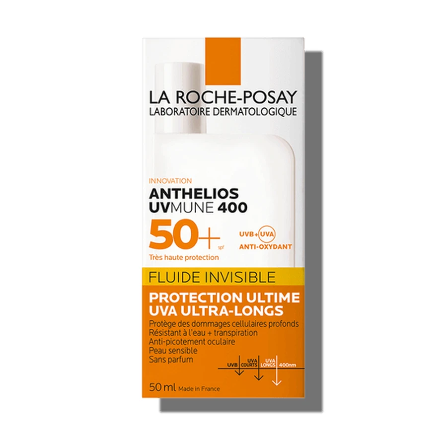 La Roche-Posay Anthelios Invisible Fluid Сонцезахисний флюїд без запаху UVmune, SPF 50+, 50 мл: ціни та характеристики