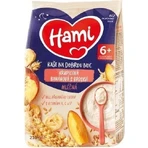 HAMI Mliena kaa манная каша банановая с персиком 1×210 г, манная каа: цены и характеристики