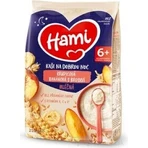 HAMI Mliena kaa манная каша банановая с персиком 1×210 г, манная каа: цены и характеристики