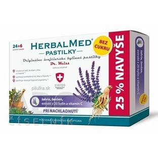 HerbalMed Пастилки без сахара - Dr.Weiss от простуды 30 шт.