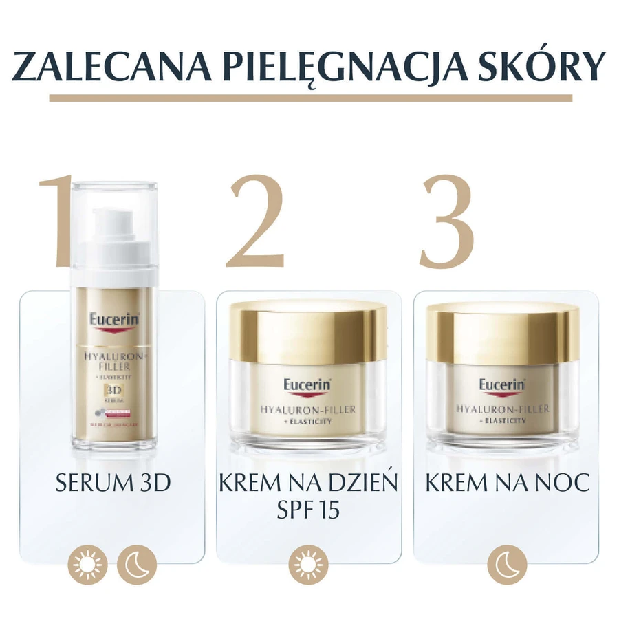 Eucerin Hyaluron Filler + Elasticity, укрепляющий дневной крем против морщин с тиамидолом, SPF 15, 50 мл: цены и характеристики
