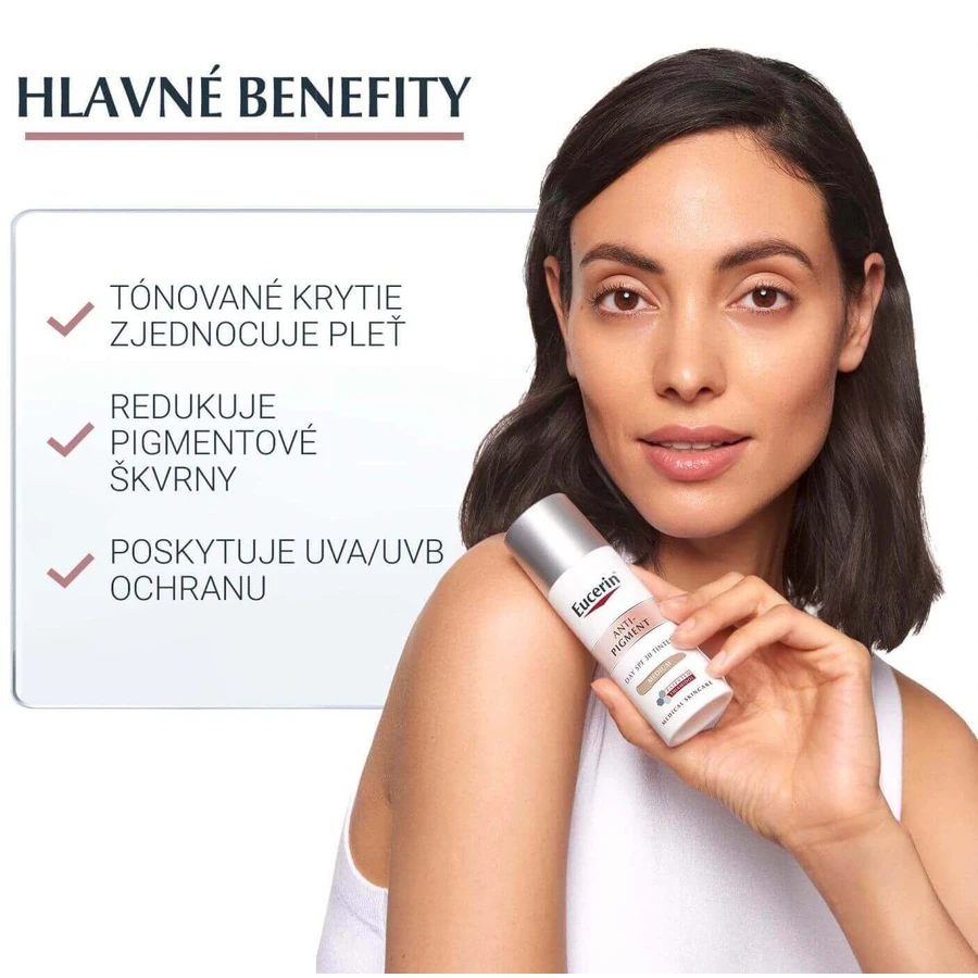 Eucerin ANTI-PIGMENT Дневной крем SPF 30 - тонирующий (средне-темный) 50 мл: цены и характеристики