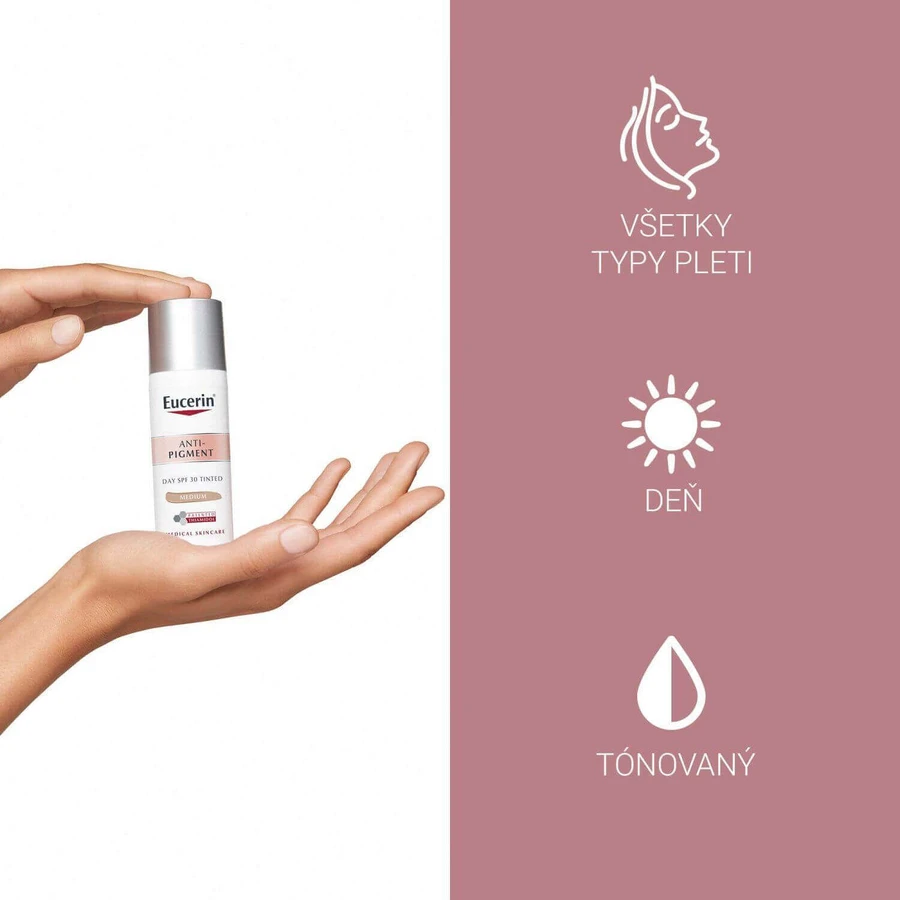 Eucerin ANTI-PIGMENT Дневной крем SPF 30 - тонирующий (средне-темный) 50 мл: цены и характеристики
