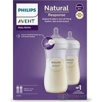 Philips AVENT Пляшечка Natural Response 330 мл, 3м+ 2 шт 1×2 шт, пляшечка: ціни та характеристики