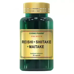 Premium Reishi Рейши Шитаке Майтаке, 30 капсул, Космофарм