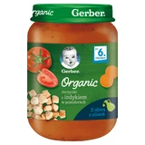 Gerber Organic Lunch, овощи с индейкой в томатах, после 6 месяцев, 190 г