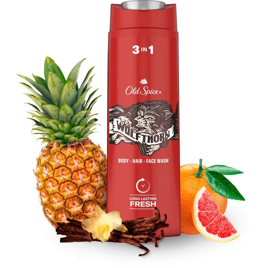 Old Spice WolfThorn 3 в 1 Гель для душа с тропическим цитрусовым ароматом 400 мл: цены и характеристики