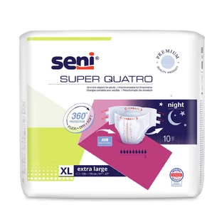 Seni Super Quatro, подгузники, Extra Large, 130-170 см, 10 шт.