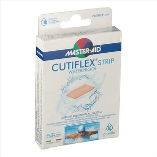 Cutiflex Strip Master-Aid водонепроникні пластирі, 78x26 мм, 10 штук, Pietrasanta Pharma