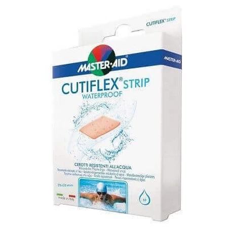 Cutiflex Strip Master-Aid водонепроникні пластирі, 78x26 мм, 10 штук, Pietrasanta Pharma: ціни та характеристики
