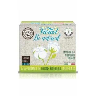 Be Natural дневные прокладки с крылышками 12 штук Vivicot BIO