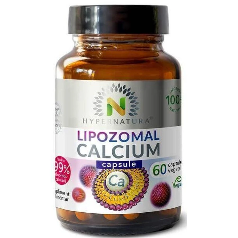 Ліпосомальний кальцій Hypernatura Liposomal Calcium, 60 рослинних капсул: ціни та характеристики