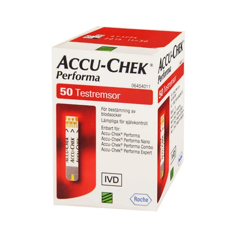 Тест-полоски Accu-Chek Performa для измерения глюкозы в крови, 50 шт.: цены и характеристики