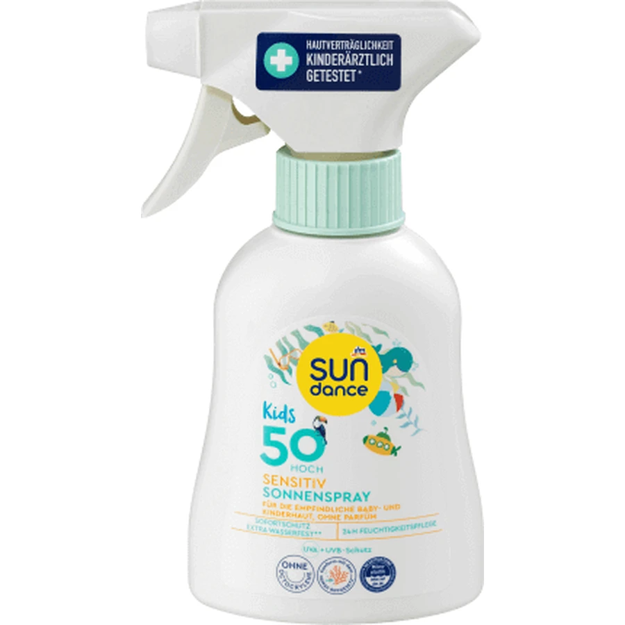 Sundance Kids Солнцезащитный спрей SPF 50, чувствительная кожа, 200 мл: цены и характеристики