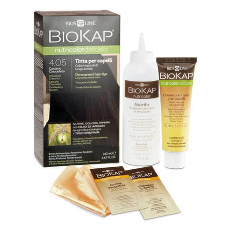 Biokap Nutricolor Delicato, краска для волос, 4.05 шоколадный каштан, 140 мл: цены и характеристики