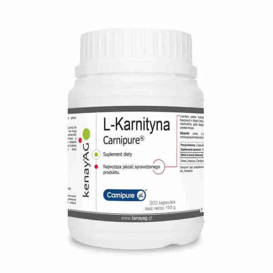 L-карнитин Carnipure (300 капсул), Kenay: цены и характеристики