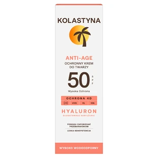 Kolastyna Sun, Захисний антивіковий крем для обличчя SPF 50, 50 мл