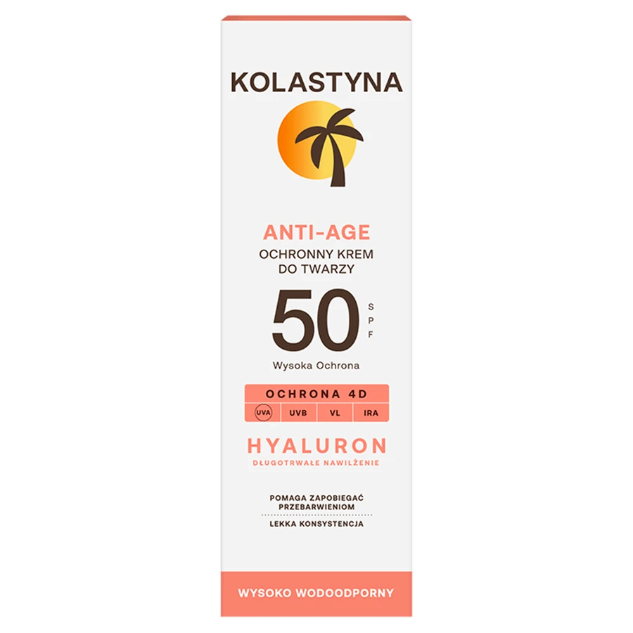 Kolastyna Sun, Захисний антивіковий крем для обличчя SPF 50, 50 мл: ціни та характеристики