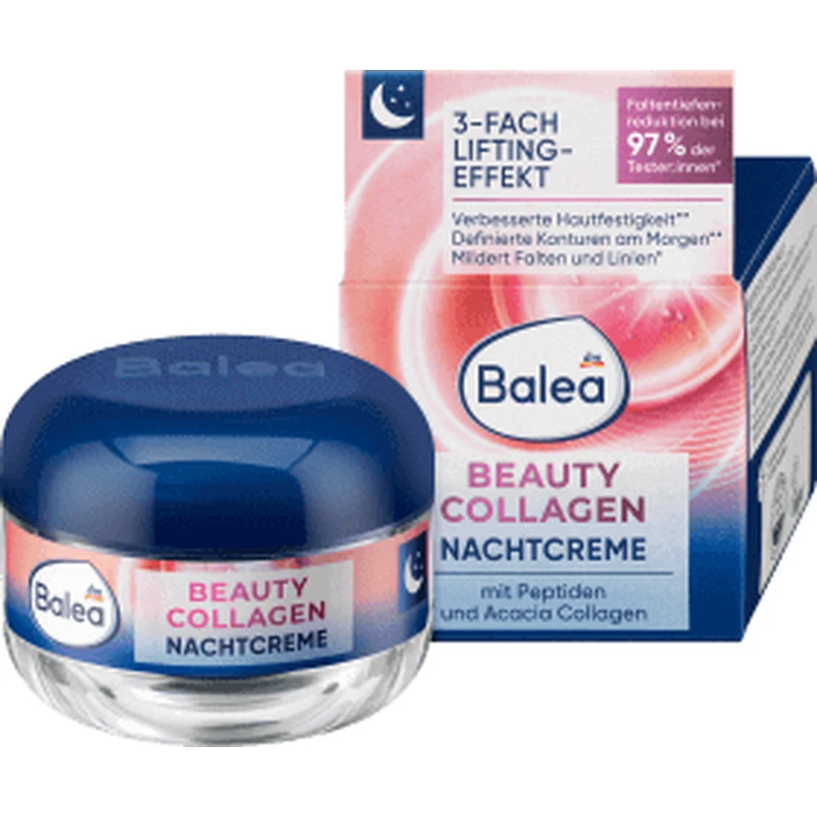 Крем для лица Balea Nachtcreme Beauty Collagen, ночной, с лифтинг-эффектом, 50 мл: цены и характеристики